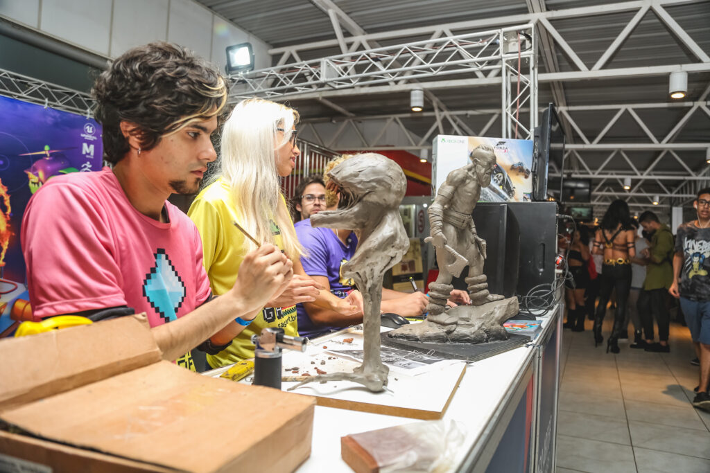 Jovens produtores no Gamepólitan